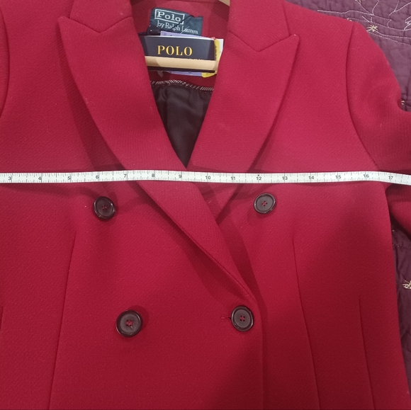 Polo Ralph Lauren Red Wool Coat , 4 - Picture 6 of 6